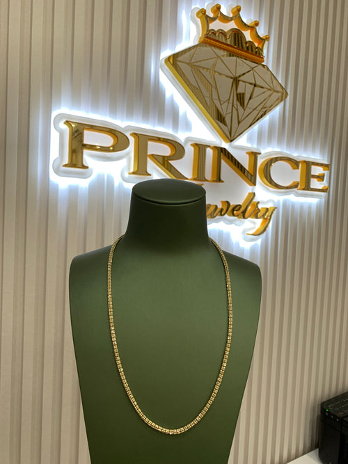 14kt gold ice chain