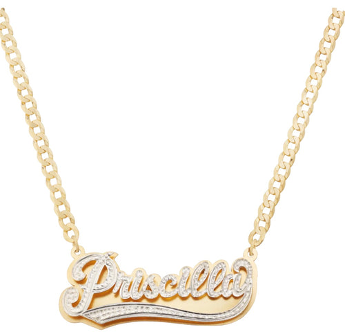 14kt gold name chain