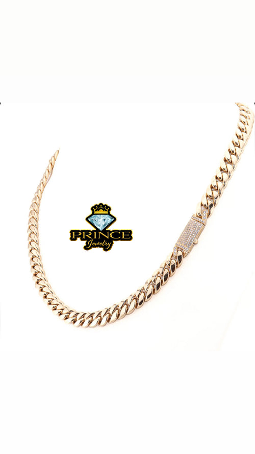 14kt gold chocker set for men