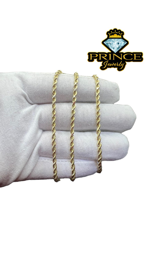 14kt gold rope bracelet